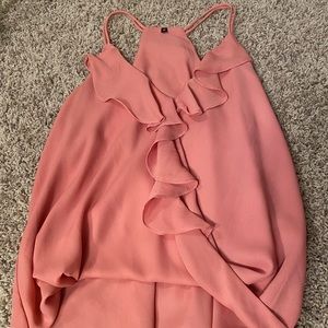 pink flowy tanktop